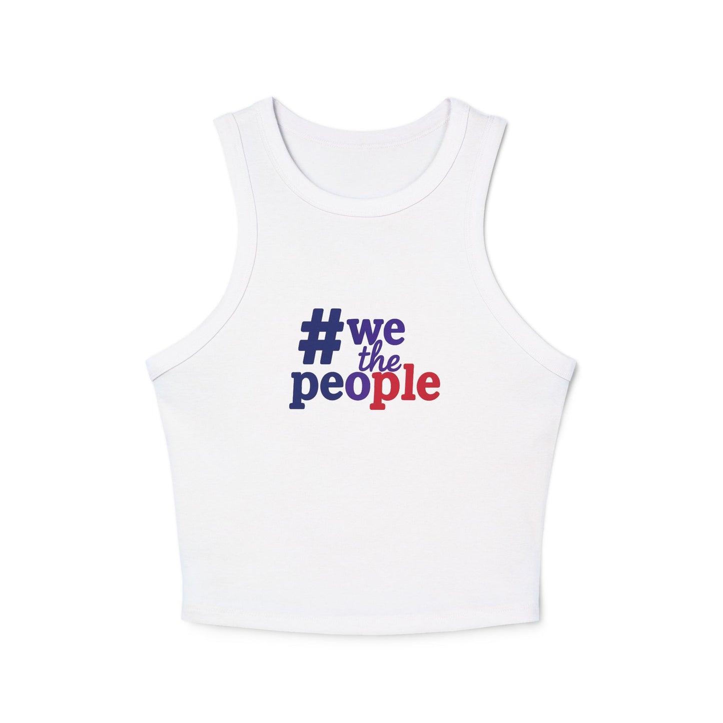#WeThePeople Women's Micro Rib Racer Tank Top