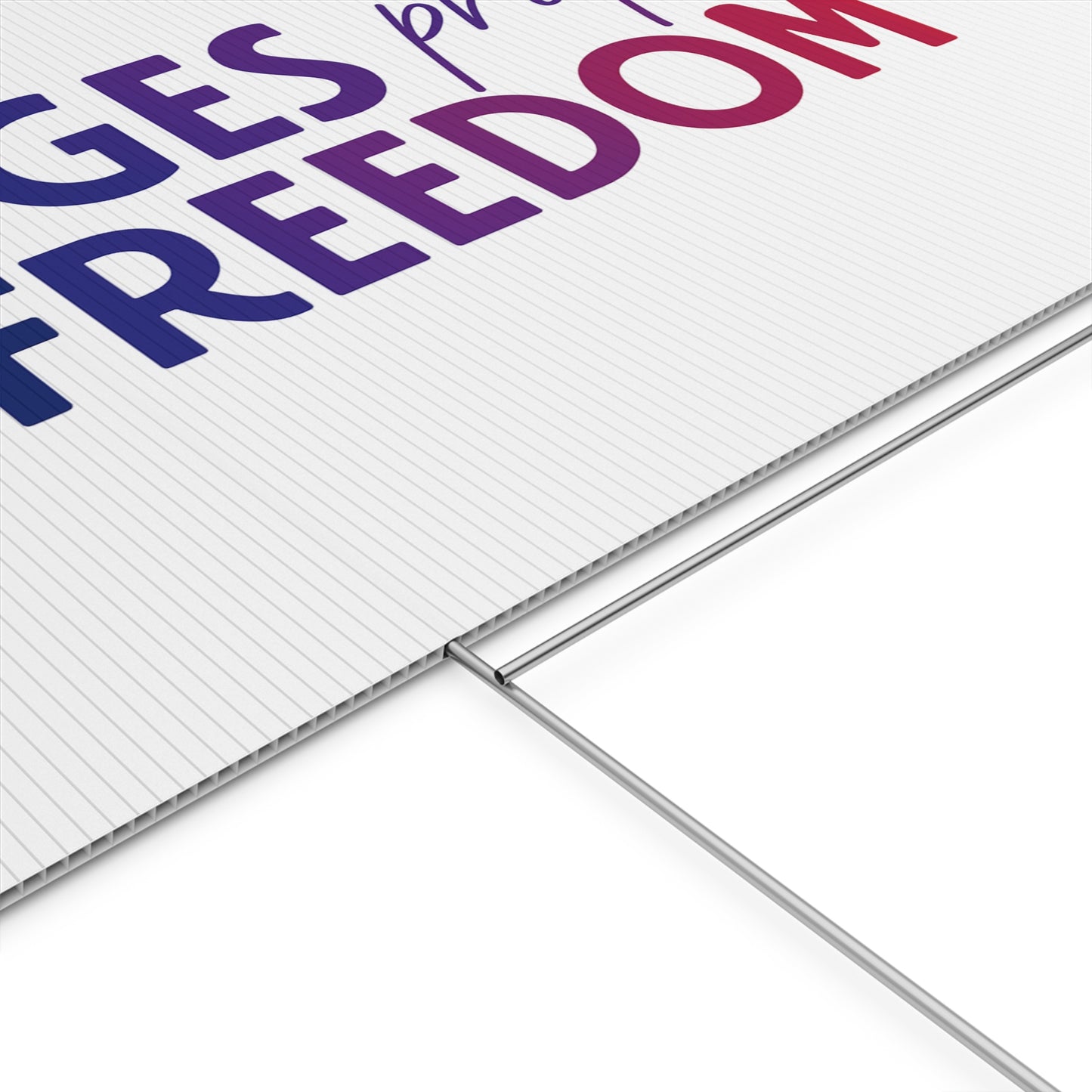 JUDGES PROTECT OUR FREEDOM - Political Yard Sign