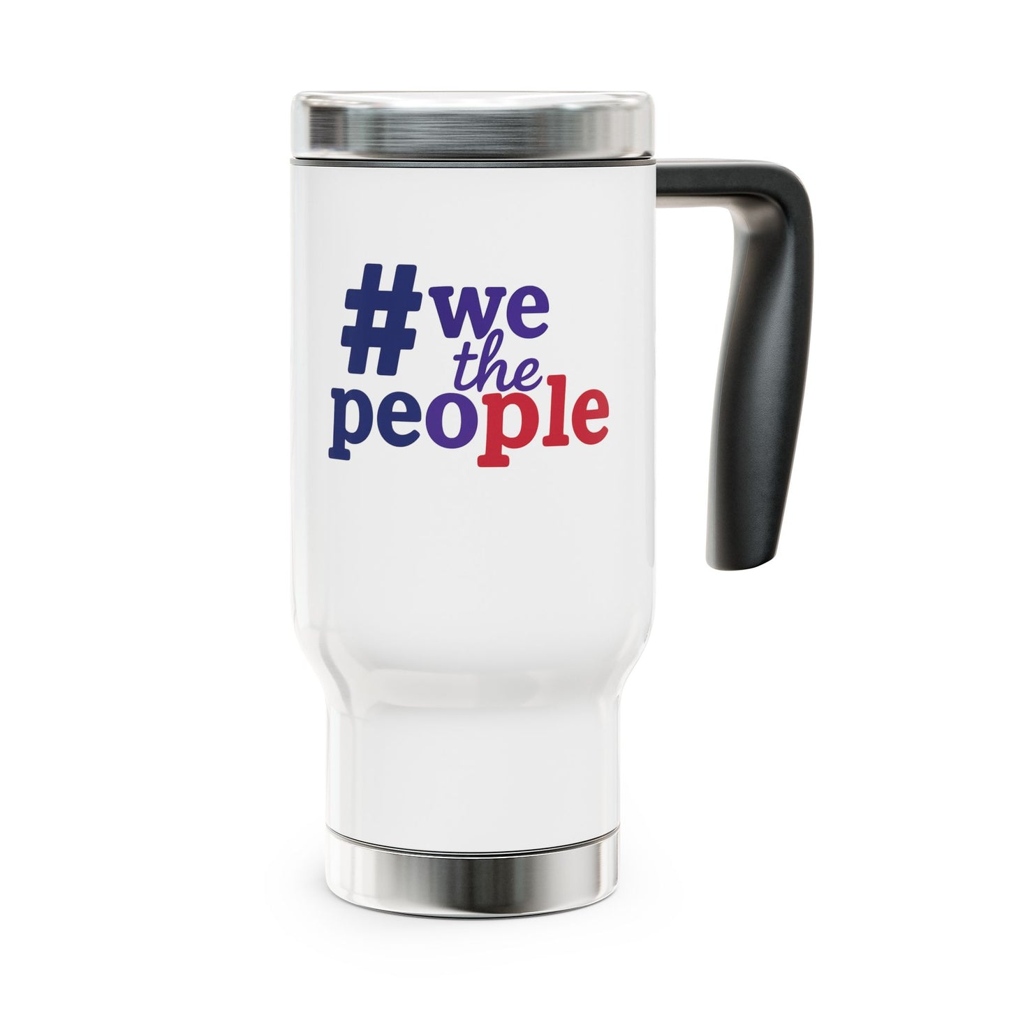 JUDGES PROTECT OUR FREEDOM  Inspirational Stainless Steel Travel Mug - 14oz with Handle - Perfect for Coffee Lovers & Judges Appreciation