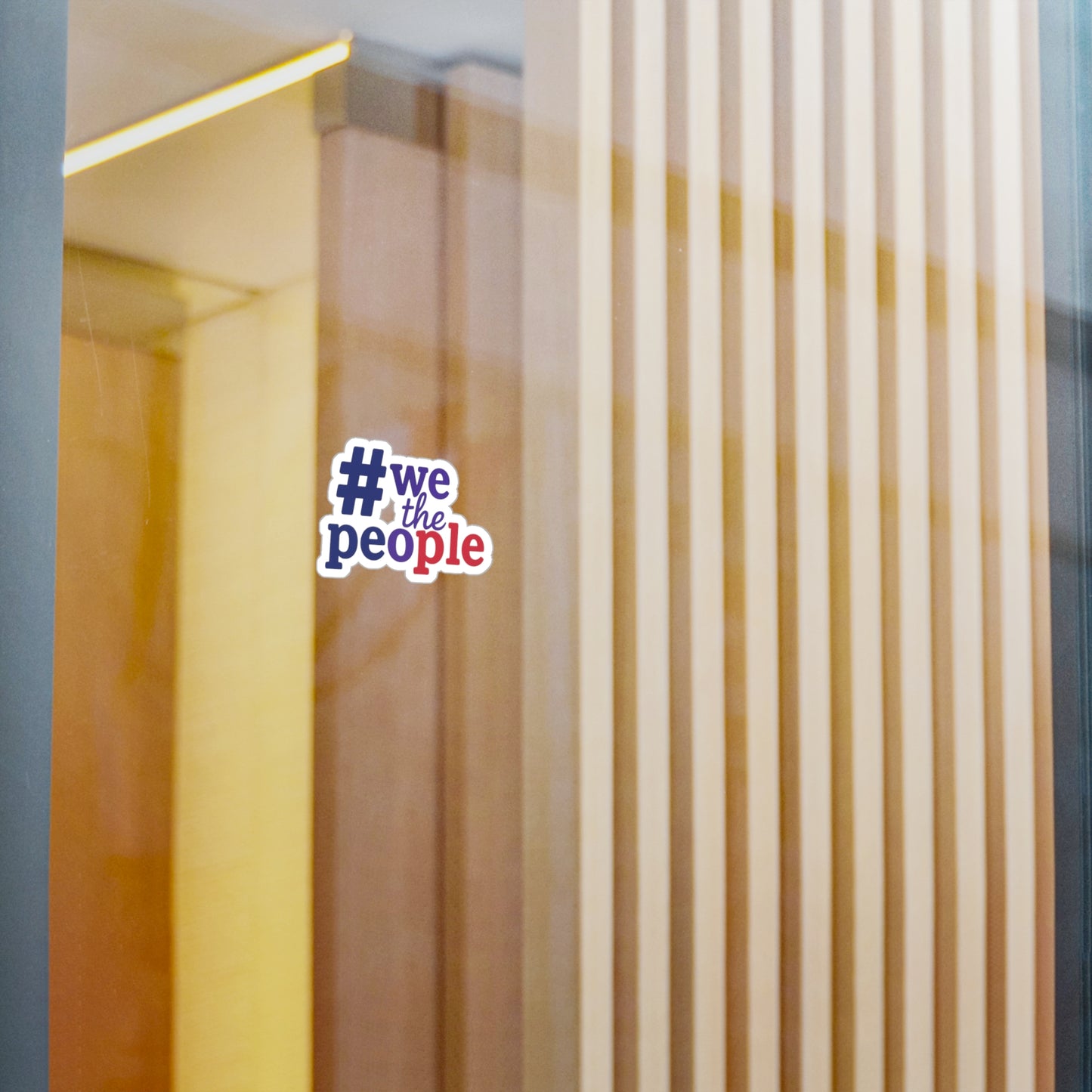 #wethepeople Kiss-Cut Vinyl Decals - Empowering Stickers for Social Activism