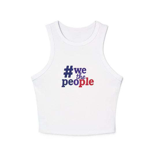 #WeThePeople Women's Micro Rib Racer Tank Top